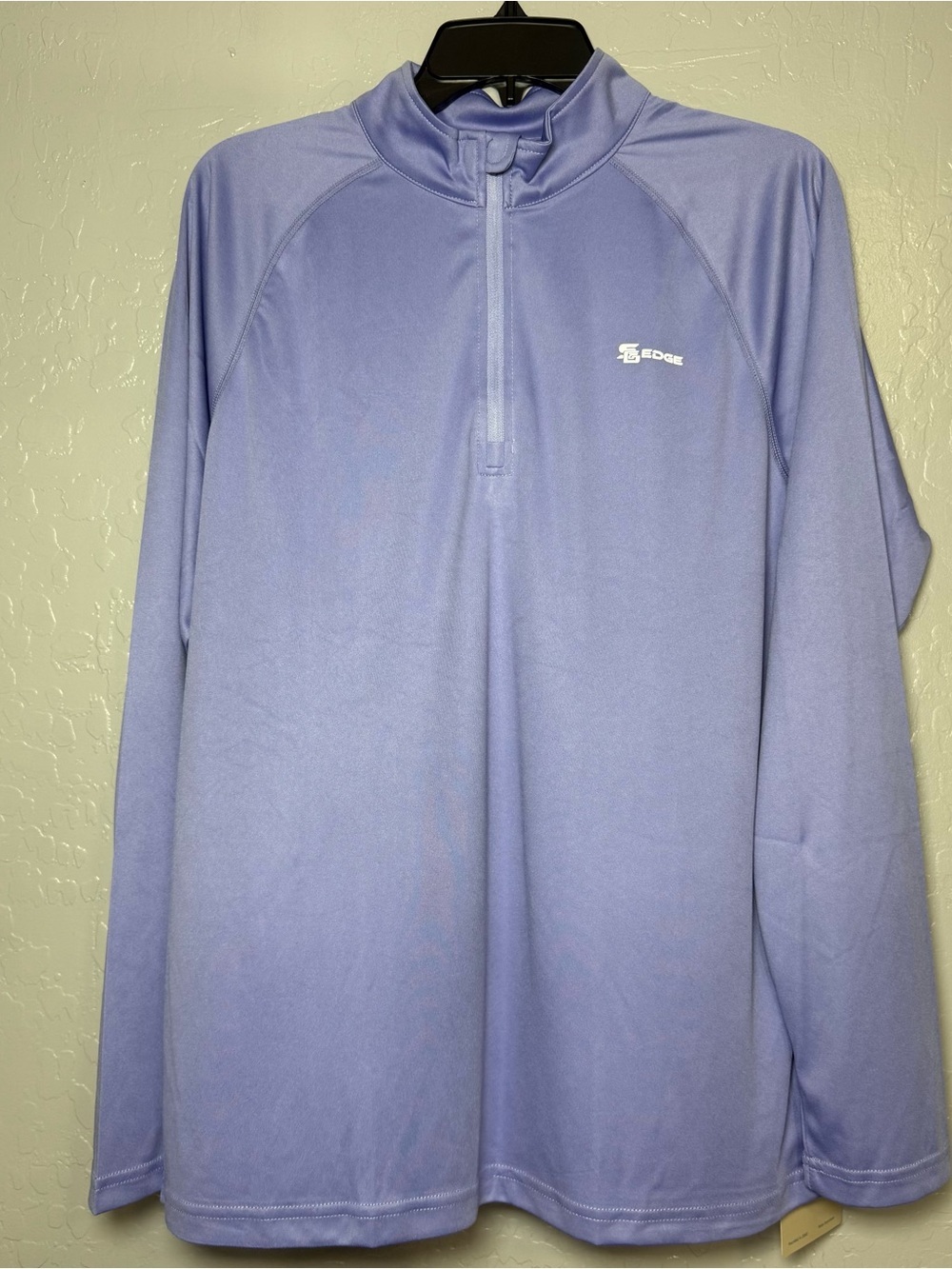 SG Edge Men’s UPF 50+ Rash Guard 1/4 Zip Fishing Shirt Slate Blue